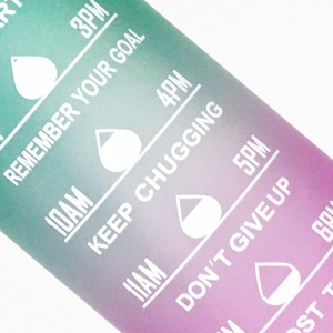 Botella de Agua de Plástico con Pajita y Marcador de Tiempo, Personalizada, para Fitness, Libre de BPA, Venta al Por Mayor - Product Image 5