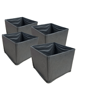 Lot de 4 boîtes de rangement modernes pliables en <span class=keywords><strong>tissu</strong></span> pour tiroirs et armoires, séparateurs de vêtements, sous-vêtements, chaussettes et soutiens-gorge, sans électricité requise LG-Q033 - Product Image 1