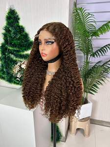 Perruque Lemoda 100% Cheveux Humains Vierges Bruts Birmans Bouclés, Perruque Frontale HD 13x6 avec Dentelle, Cuticules Alignées, Sensation Osseuse, Pointes Épaisses - Product Image 6