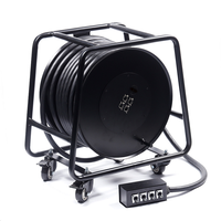 Câble réseau Ethernet blindé Cat6 professionnel 4, 6 ou 8 canaux RJ45 en boîte/tambour pour affichage extérieur, fibre optique et microphone