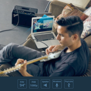 كاميرا احترافية بدقة 2K مع ميكروفون ومكبرات صوت، كاميرا ويب للمؤتمرات لغرف الاجتماعات الصغيرة والسفرات التجارية - Product Image 5