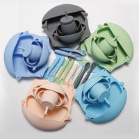 Ensemble de bavoirs et sucettes en silicone pour bébé, sans BPA, conformes FDA/LFGB, écologiques, étanches, pour la dentition et l'alimentation des tout-petits, fabriqués sur mesure en usine