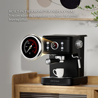 Machine à expresso professionnelle italienne semi-automatique 220V avec pompe 20 bars et contrôle de température pour la maison