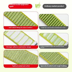 Venta al por mayor personalizado <span class=keywords><strong>Xiaomi</strong></span> Band 8/9/10 Compatible de lujo transpirable tejido de nailon Velcro correa de reloj con patrón de montaña salvaje - Product Image 2