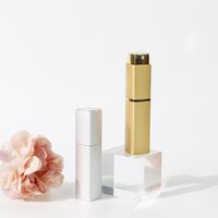 Atomiseur de parfum en verre carré personnalisé de 10ml bouteille d'huile de parfum en verre cosmétique vaporisateur d'atomiseur de parfum de voyage
