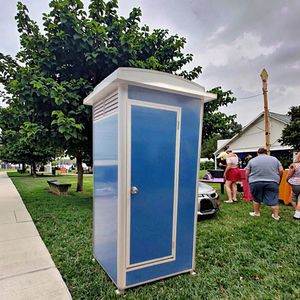 Systèmes de toilettes portables en acier écologiques et durables Installation facile Design moderne Unités chimiques mobiles sans eau Lieux publics - Product Image 3