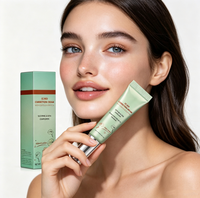 Base de Teint Hydratante en Gel SPF 25 Personnalisée OEM ODM, Crème Correctrice Rouge CC Imperméable, Étiquette Privée, Vente en Gros