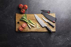 <span class=keywords><strong>MasterClass</strong></span> Cuchillo de Chef con Mango G10 Afilador de Cuchillos Funda EdgeKeeper Hoja de Acero Inoxidable 20 cm (8 ") Grado Industrial Negro - Product Image 4