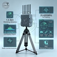 Système C-UAS de type divisé |   Traceur GNSS à détection passive 15 km, résistant à l'eau, durable, industriel, avec contrôle à distance