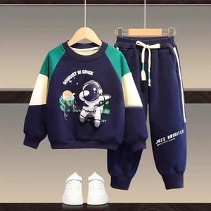Felpa con cappuccio e pantaloni della tuta per ragazzi e ragazze <span class=keywords><strong>giochi</strong></span> grafica 2 pezzi Outfit Fashion felpa Set - Product Image 5
