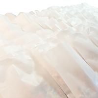 Sacs en papier glassine blanc translucide jetables, résistants à la graisse, pour emballage de produits de boulangerie, sacs en papier ciré avec votre propre logo