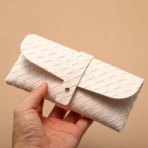 Étui à lunettes de soleil en PU personnalisé avec logo, rose, avec boîte, ensemble d'emballage pour lunettes de soleil, vente en gros - Product Image 3