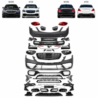 Kit de modernisation Mercedes Benz S63 AMG pour W222 : pare-chocs avant et arrière, phares et feux arrière à LED, ensemble de tuyaux