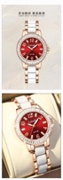 Montre LABAOLI en acier inoxydable de luxe, quartz, or rose, montre à main pour filles, élégante, coffret cadeau pour petite fille
