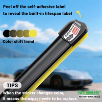 YOUNGLOOK Universelle Auto-Wischerblätter YL-626 Knochenlose Ganzjahres-Hybrid-Gummi-Wischer Leise -40 bis 80 Grad Temperaturbeständigkeit