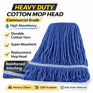 MSJ Heavy Duty Commercial Cotton <strong>Mop</strong> <strong>Head</strong> - Product Image 1