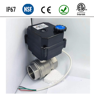 Válvula de bola mini Flomarvel FH-B IP67 de fábrica, 15nm, 3 hilos, control de 2 puntos, acero inoxidable SS304, UPVC, CE, RoHS, NSF61, 24V, 110V, 220V, DN32, DN40, DN50 - Product Image 2