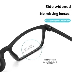 Occhiali da lettura quadrati ultraleggeri Tr90 nuovi Unisex-presbiopia 2030cf comode montature per occhiali stile diamante classico - Product Image 3