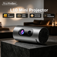 Projecteur Touyinger L10 1080P Full HD, projecteur réglable multifonctionnel, autofocus, Android, projecteur de cinéma maison cylindrique
