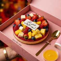 Boîte à brownies personnalisée avec logo, avec séparateur, pour pâtisserie, mini-boîte à gâteaux, emballage en carton pour pâtisserie