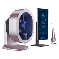 Pemindai wajah analisis kulit portabel Salon, mesin kecantikan penganalisis Gambar Kulit AI 3D, penguji rambut cermin ajaib