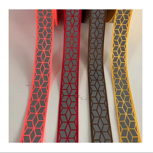 Bande adhésive en nylon coloré, fluorescente, hiviz, 2 pouces, logo réfléchissant imprimé <span class=keywords><strong>sur</strong></span> la toile, pour vêtements de chapeau - Product Image 1