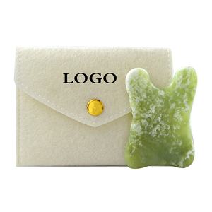 Rodillo de Jade Natural para la cara, Gua Sha, piedra Natural, masajeador de cuello corporal, acupuntura, cuidado de los ojos, Spa, herramientas de masaje, masaje, levantamiento de rostros - Product Image 1