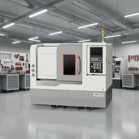 Torno CNC de Cama Inclinada de Alta Velocidad XMK-460, Alta Precisión, Alta Rigidez, Recorrido del Eje X de 425 mm, Recorrido del Eje Z de 350 mm, 2 Ejes, 0.008 mm