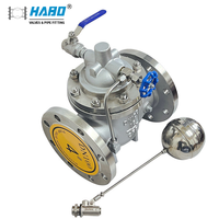 Vanne à flotteur industrielle en acier inoxydable 100X 304, vanne de contrôle automatique du niveau d'eau pour tour d'eau et réservoir