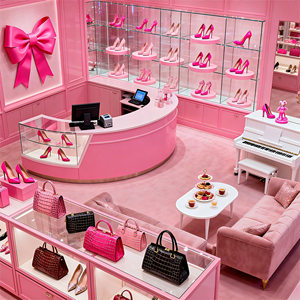 Vitrine à <span class=keywords><strong>chaussures</strong></span> à <span class=keywords><strong>talons</strong></span> hauts de haute qualité, écologique, robuste, avec éclairage LED pour les magasins de détail et les centres commerciaux - Product Image 2