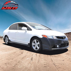 Jupes latérales pour Honda Civic Berline 2006-2011, style Mugen RR, extension en paire, PP, 2 pièces, pièces auto de haute qualité, kit carrosserie - Product Image 3