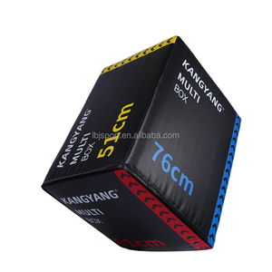 Box per Salto Pliometrico 3 in 1 Antiscivolo in PVC con Logo Personalizzato, Morbido in Schiuma 30" X 24" X 20" per Allenamento Fitness Completo - Product Image 3