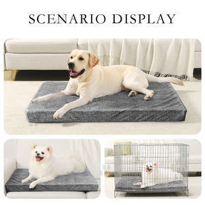 Venta al por mayor grande antideslizante extraíble rectángulo grueso espuma ortopédica perro cama Mat cojín - Product Image 4