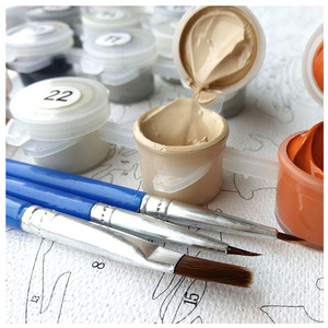 Kit de <span class=keywords><strong>pintura</strong></span> por números DIY de 40x50cm, cisne blanco pintado a mano personalizado sobre lienzo, decoración artística para el hogar - Product Image 3