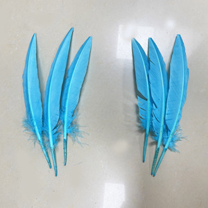 Plumes de plume de dinde teintées du fournisseur d'<span class=keywords><strong>accessoires</strong></span> de carnaval pour les plumes de chapellerie de Costumes dans des formes de nombre - Product Image 3