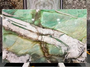 Màu xanh lá cây quartzit tấm thực vật màu xanh lá cây quartzit tấm cho mặt bàn màu xanh ngọc lục bảo quartzit - Product Image 2