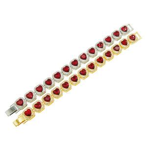 <b>Red</b> Love Rhinestone <b>Bracelet</b> <b>Bracelet</b>, Men and Women Cool Personalized Couple <b>Bracelet</b> Jewelry Tanjing Fashion Lijing Necklace - Product Image 5