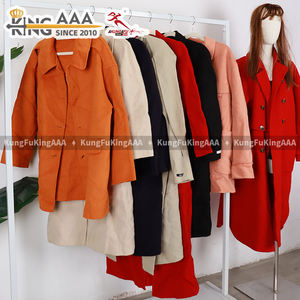 Manteaux en laine double face décontractés pour femmes, style coréen, col en V, manches longues, parfaits pour l'hiver - Collection KingAAA - Product Image 4