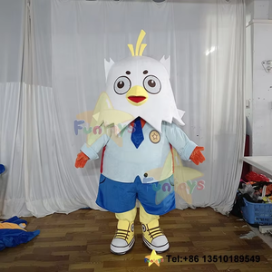 Funtoys Aanpassen <span class=keywords><strong>Chick</strong></span> <span class=keywords><strong>White</strong></span> Haan Mascotte Kostuum Fancedress Chicken Disfraz De Halloween Kostuum Voor Volwassen Cosplay Carnaval - Product Image 4