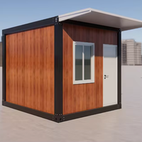 DXH Maison préfabriquée en conteneur à plat de 10 pieds personnalisée pour les sans-abri, abri d'urgence, réfugiés, mini-maison en Afrique, Palestine, Gaza