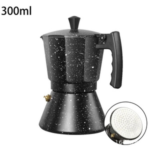 <span class=keywords><strong>Cafetera</strong></span> Moka Negra de Mármol, Apta <span class=keywords><strong>para</strong></span> Inducción, <span class=keywords><strong>Cafetera</strong></span> Espresso de Aluminio <span class=keywords><strong>para</strong></span> Estufa, 3/6 Tazas, <span class=keywords><strong>Cafetera</strong></span> Italiana <span class=keywords><strong>para</strong></span> Placa de Inducción - Product Image 4