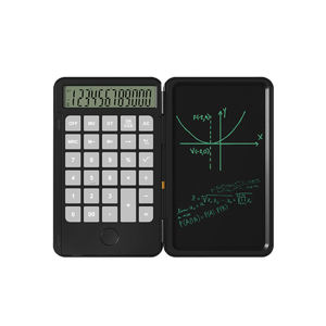 Calculatrice scientifique portable et pliable à écran LCD 10-12 chiffres avec tablette d'écriture - Product Image 6