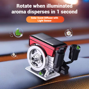 High-End Luxury <b>Car</b> Aromatherapy Solar Tractor Creative Perfume Decorations That Rotate <b>Ornaments</b> for Air Freshness - Product Image 2