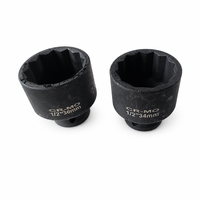 Jeu de douilles à cliquet 21 pièces 1/2 pouce 12 points 8-36 mm Cr-V et Cr-Mo avec coffret en plastique moulé vert pour réparation automobile
