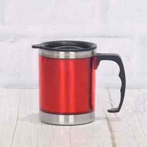 Nouvelle tasse isotherme professionnelle en acier inoxydable avec couvercle et poignée, personnalisable avec logo, cadeau, isolation thermique 6-12 heures, anti-fuite - Product Image 1