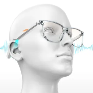Dual Listening Audio Fashion UV Protection Eyewear Anti Blue Light Eyeglass Eye Glasses Smart Spectacle