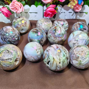 Esfera de Cristal de Esferalita Aura al por Mayor, Bola Decorativa Pulida de Feng Shui para el Hogar, Oficina y Regalo de Pascua - Product Image 2