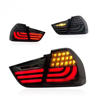 Ensemble de feux arrière à LED à fibre optique pour BMW Série 3 E90 318i 320i 2005-2008, clignotants arrière modifiés, feux de freinage