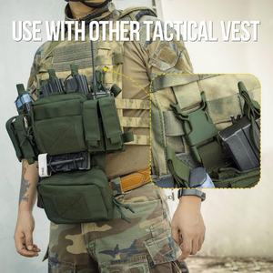 Nice Design Detachable Tactical Chest Rig Utility <b>Molle</b> Mag Pouch <b>Bag</b> IFAK Catchall Men's Waist Belt Pack - Product Image 6
