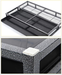 Atacado Grande Capacidade com Aço Inoxidável <span class=keywords><strong>Indoor</strong></span> Stainless Steel <span class=keywords><strong>Dog</strong></span> Potty Pet <span class=keywords><strong>Toilet</strong></span> Anti-mordida Litter Box Training Tray - Product Image 6